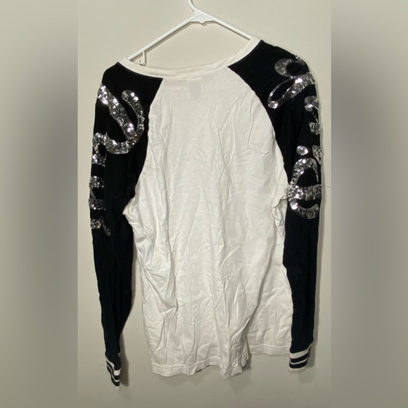 PINK shirt with sequined sleeves | Size XL - Picture 2 of 3